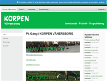 Tablet Screenshot of korpenvanersborg.se